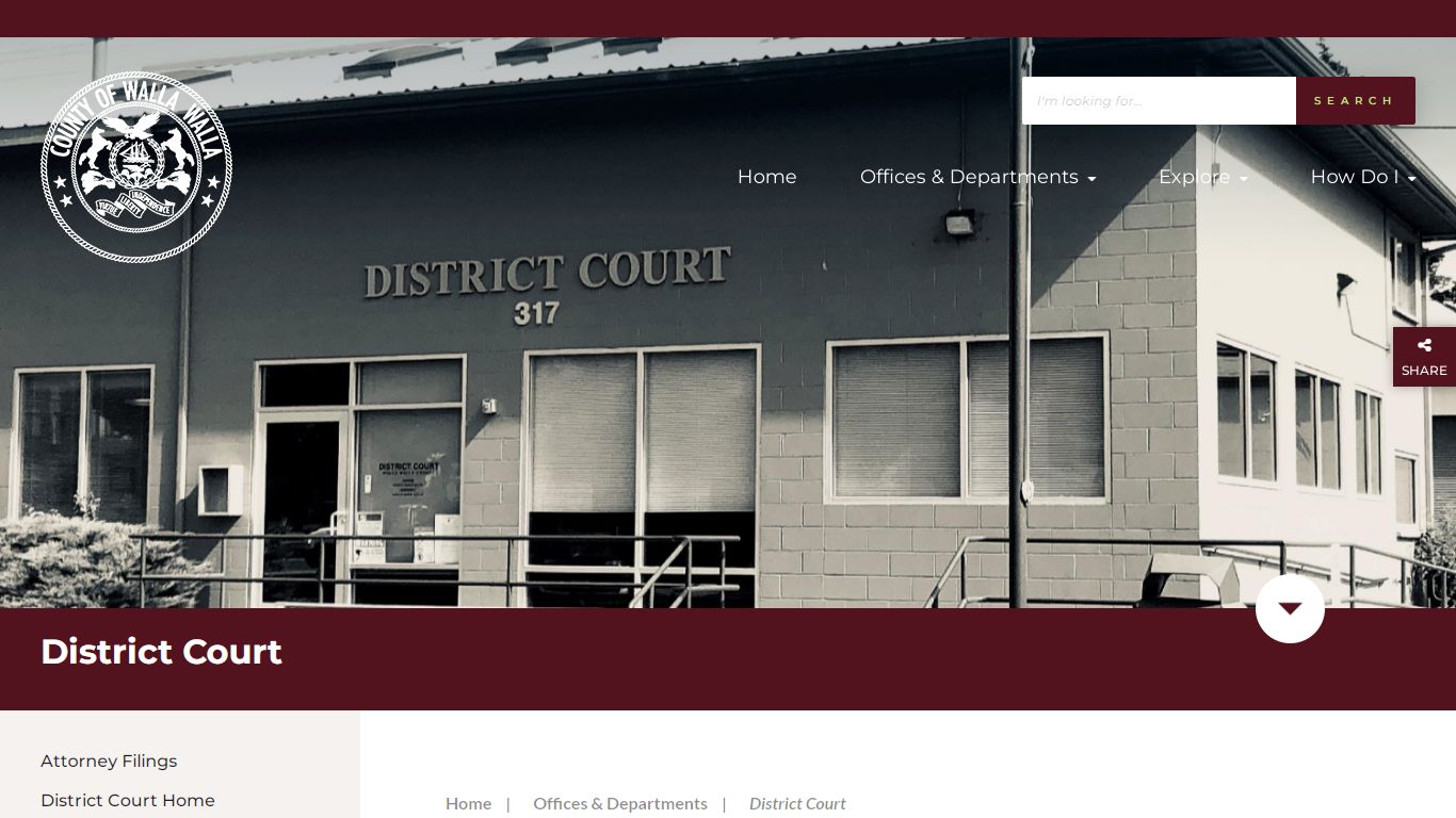 District Court - Walla Walla County, Washington